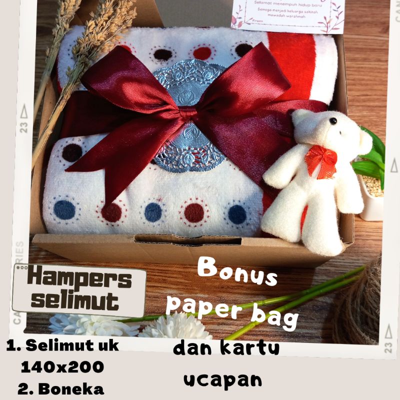 Hampers selimut/ Hampers murah /Hampers wedding / Kado murah/