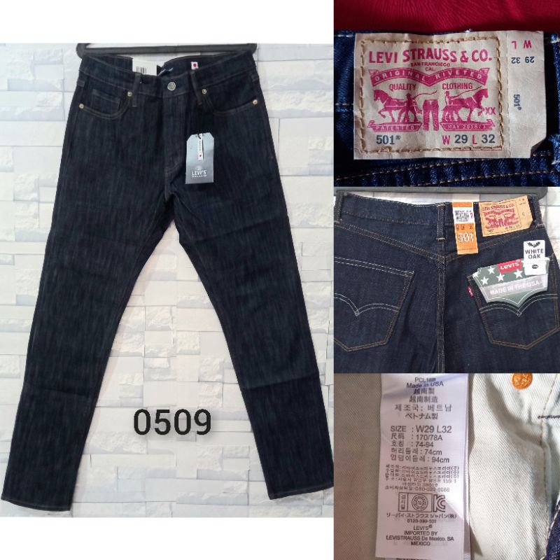 celana Jeans Levis 501 Import USA Biru dongker 0509