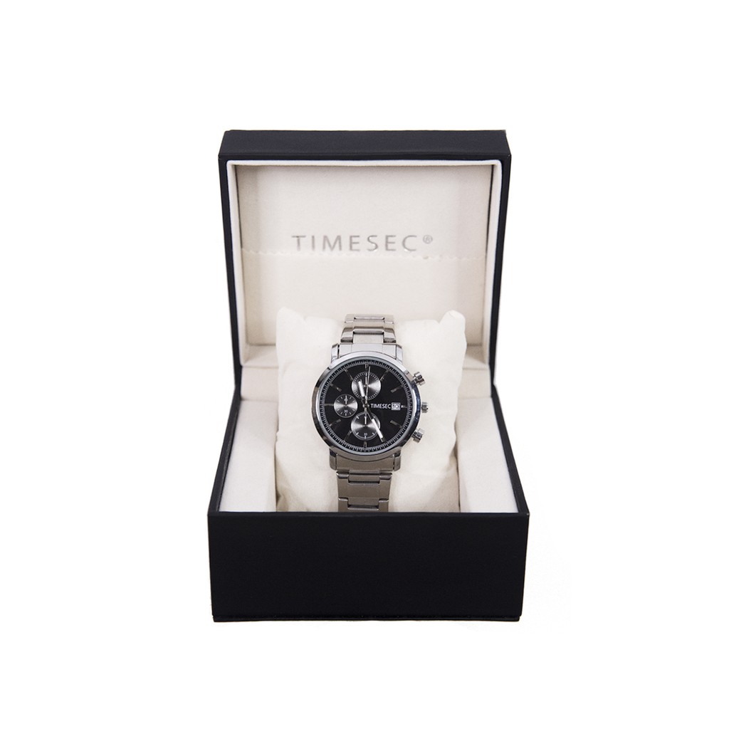 Timesec Orso Chronograph Men Watch Analog Stainless Silver Bonus Premium Box