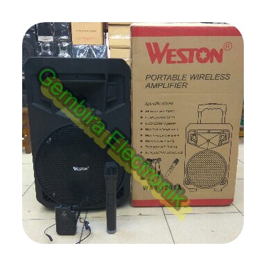 portable waireless speaker system WESTON WAS-1201A