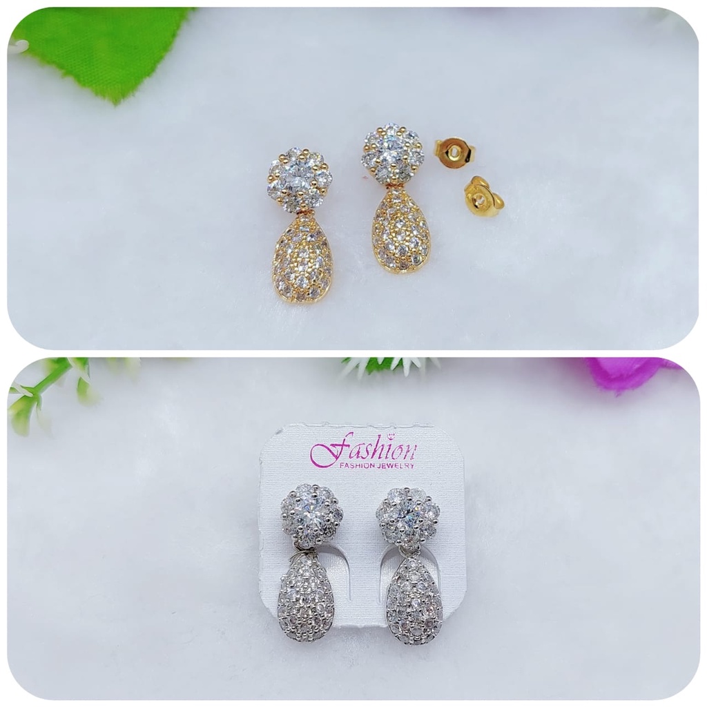 Anting xuping permata lapis emas perhiasan fashion 0476-0479