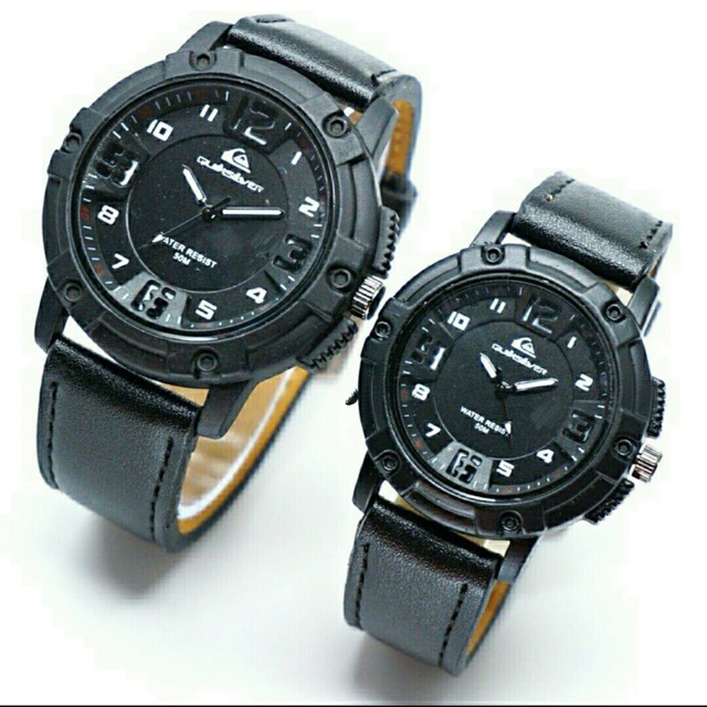 Jam Tangan Couple Quiksilver kulit yah