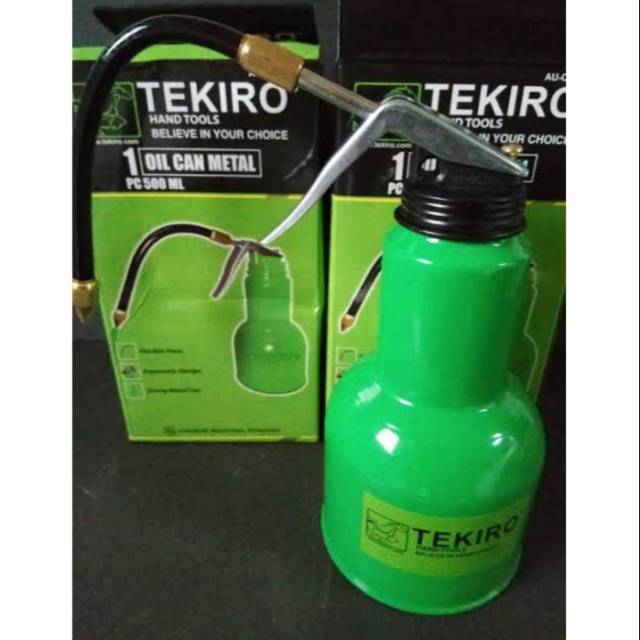 TEKIRO POMPA OLI BOTOL / OIL CAN METAL 500 ML