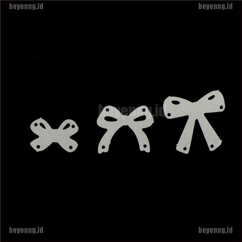 Bey 7pcs Cetakan Stensil Cutting Dies Motif Pita Bahan Metal Untuk Scrapbook / Craft Diy