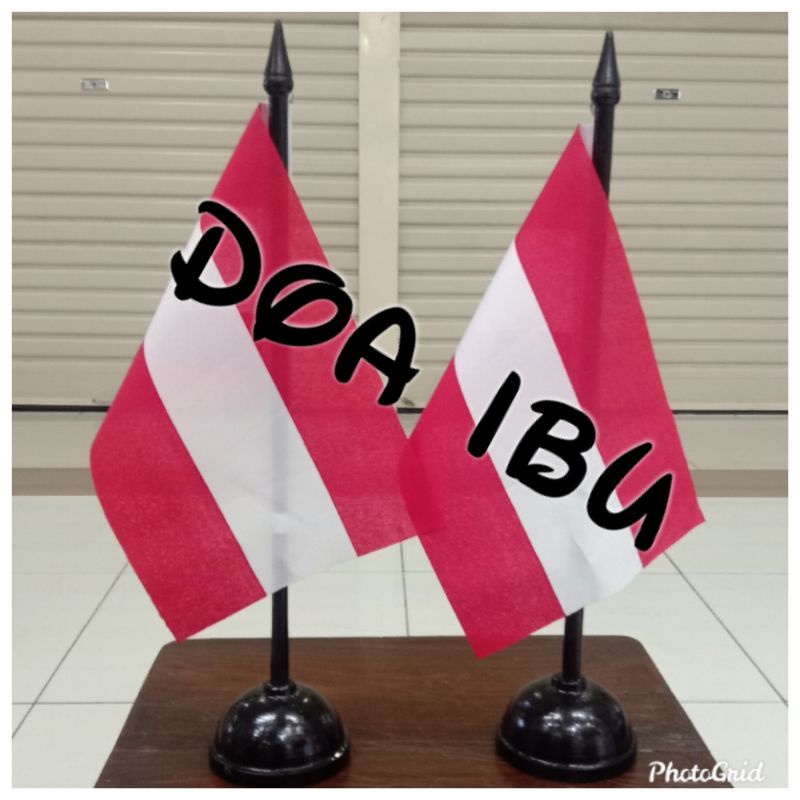 

best seller tiang kayu meja+bendera AUSTRIA ready stock