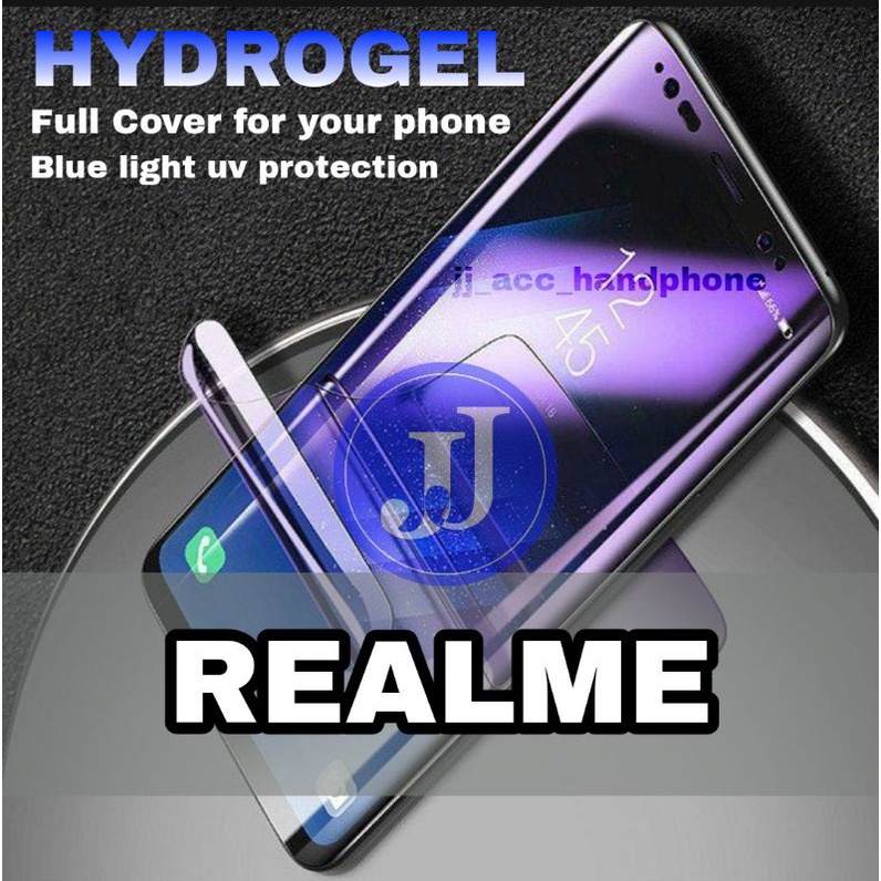 HYDROGEL BLUE &amp; MATTE REALME 8I C11 2021 C21 C21Y C25 C25S C25Y C31 C35 NARZO 20 20A 20 PRO 30 30A 30 PRO 30 5G 50A PRIME GT 2 PRO 9 PRO 9 PRO+ GT NEO 3 C30 NARZO 50 5G REALME 9 9I