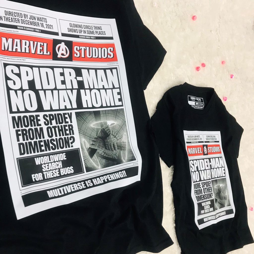 Kaos Spiderman NWH Rumors Premium Unisex