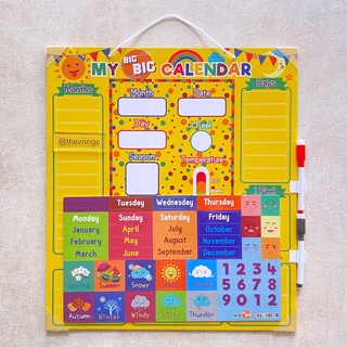 Jual My Big Calendar Kalender Anak Magnet Montessori Papan Tulis