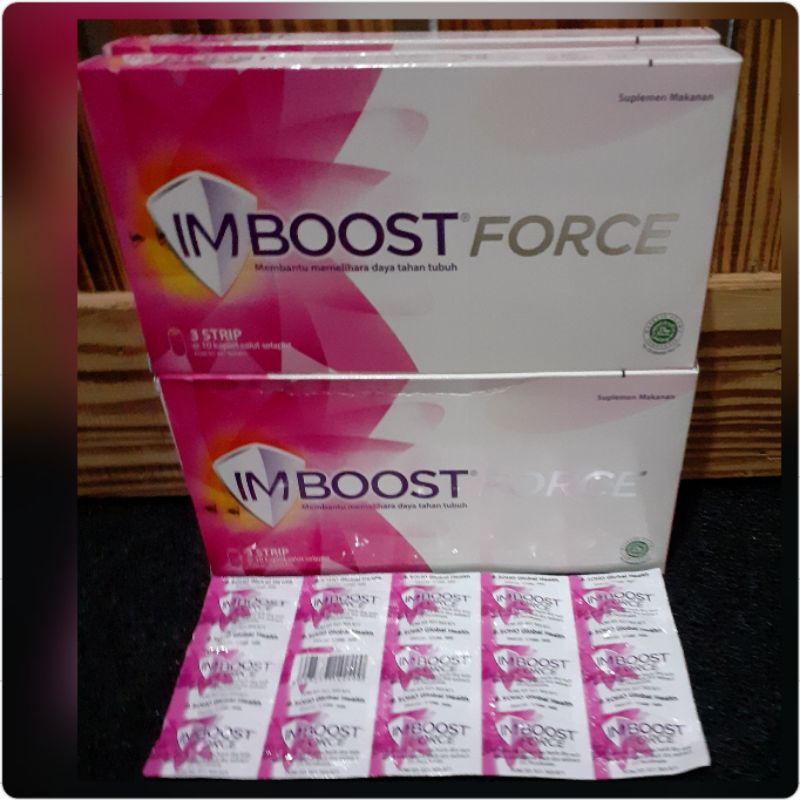 IMBOOST FORCE SUPLEMEN MAKANAN / IMBOOST FORCE 3 STRIF @ 10 KAPLET / IMBOOST FORCE 1BOX / IMBOOS FOR
