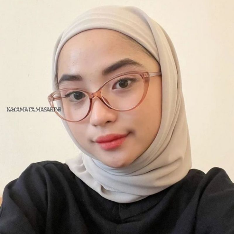 	 KACAMATA MINUS CHAT EYE KACA WANITA LENSA PHOTOCROMIC 605	