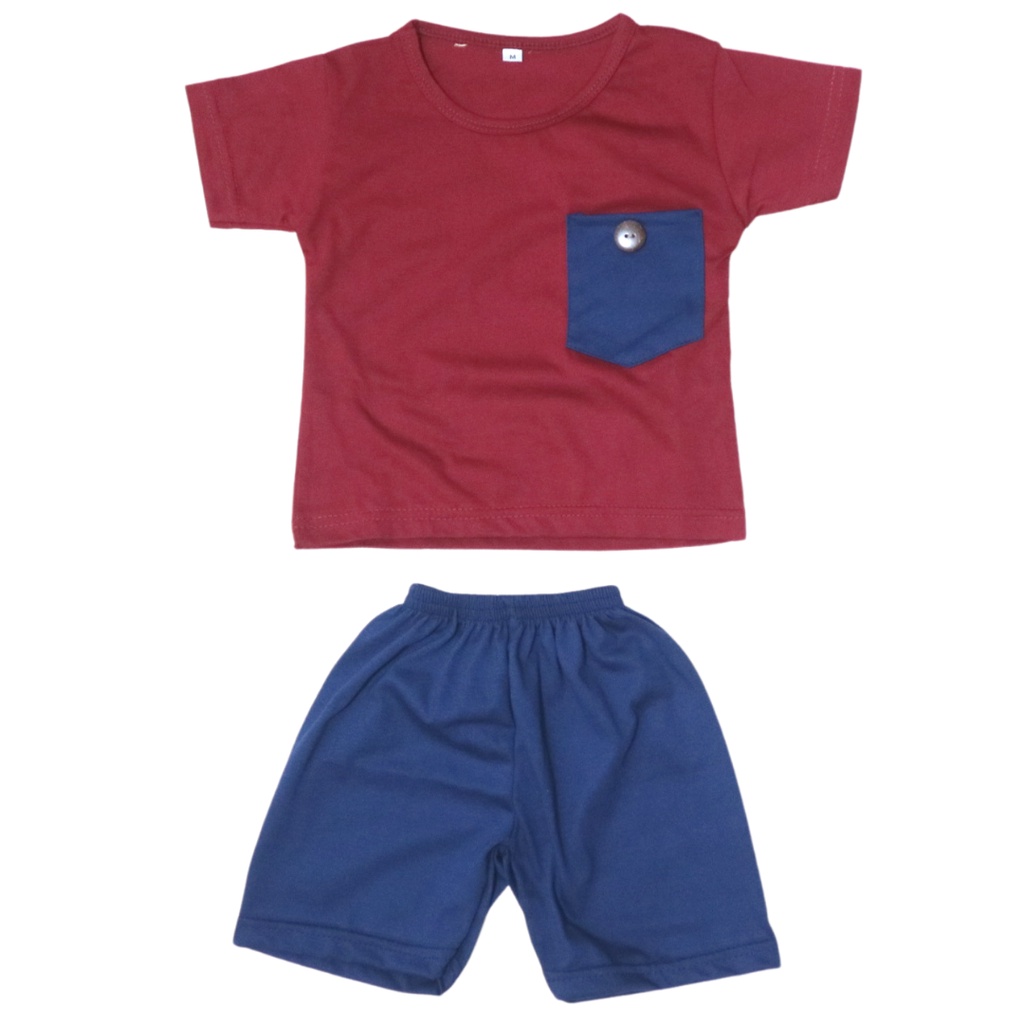 BabynKids - Setelan Anak Pocket Unisex - Setelan Anak Pocket Button - Setelan Anak Laki Laki - Setelan Anak Perempuan - Setelan Anak Unisex