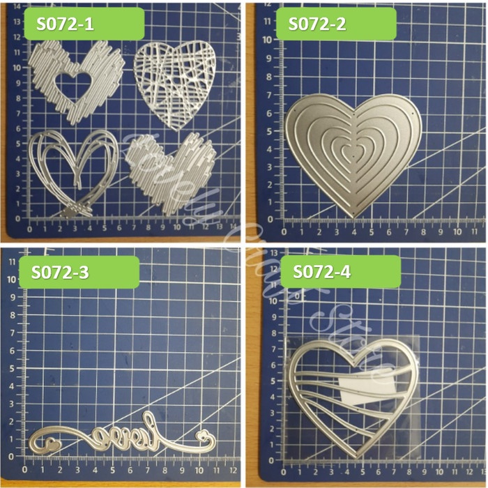 

Cuci Gudang Metal Cutting Dies - Love Shape With Stripes Sizzix Scrapbooking - #72 Trendi