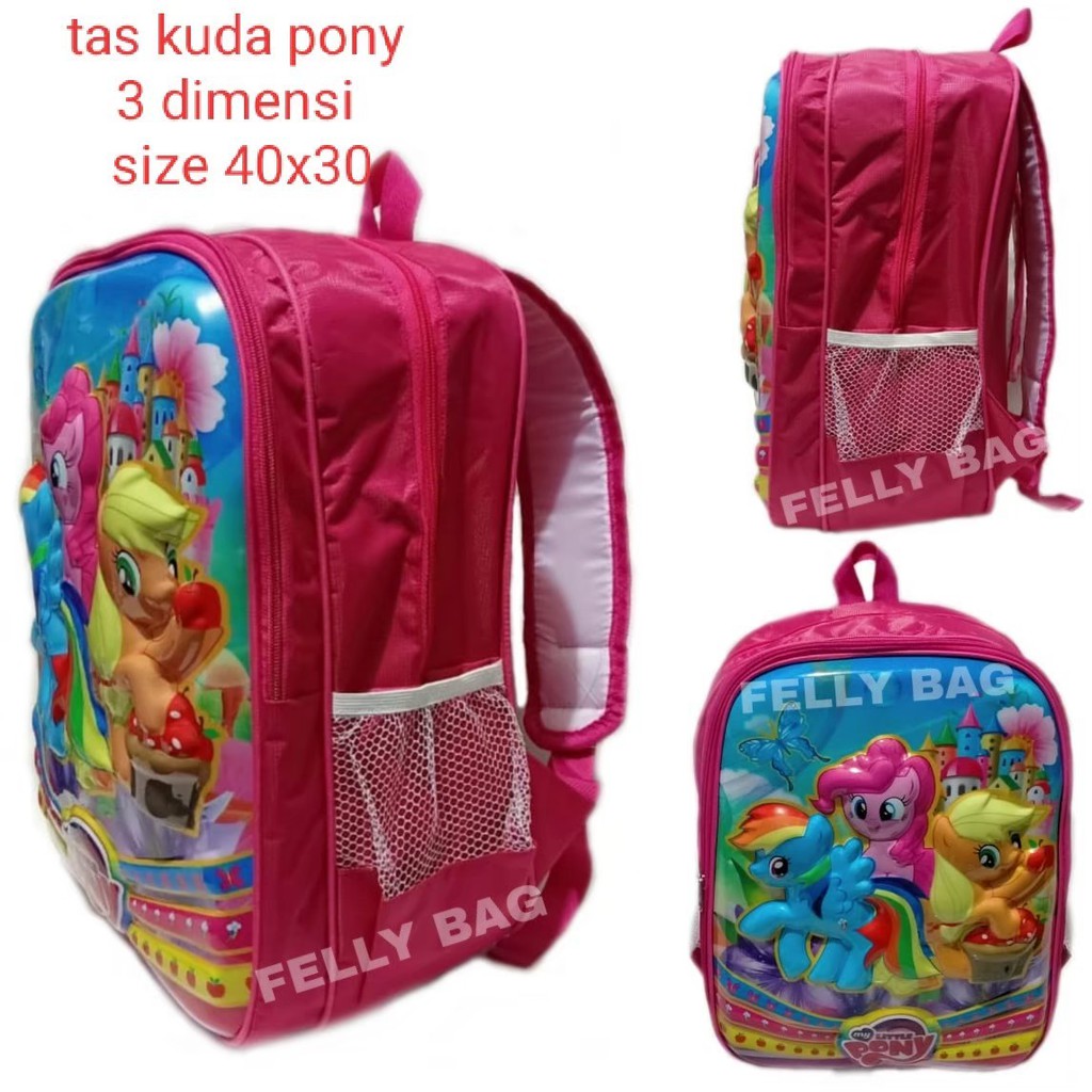 Tas Ransel Sekolah 3D Lucu Anak Perempuan Paud TK Dan SD