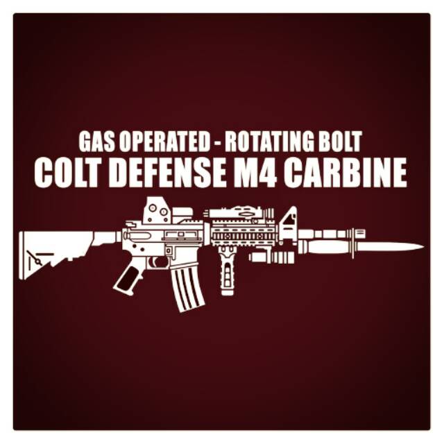 M 4 Carbine SOPMOD Cutting Sticker