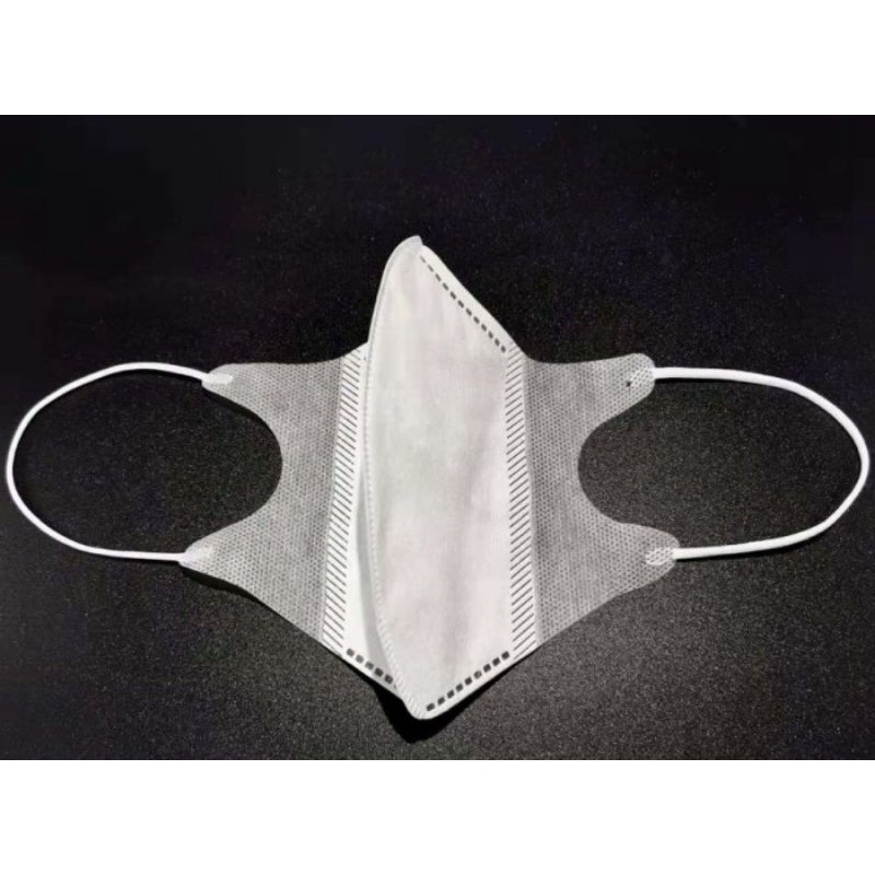 P2 Masker Duckbill | Face Mask Earloop Putih Hitam 3ply 3 Filter