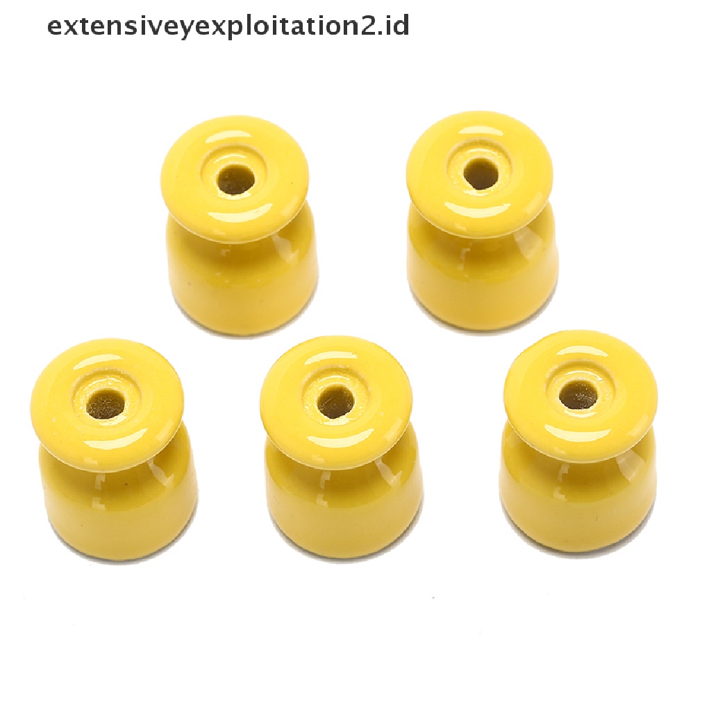 (Hotter) 5pcs/lot Isolator Porselen Keramik Kawat Kabel Dinding