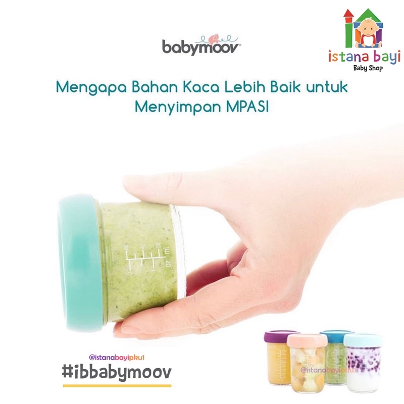 Babymoov Glass Babybols 4x240ml A004313 /Perlengakapan MPASI