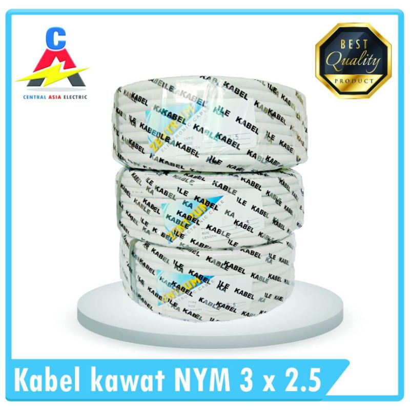 Kabel Listrik Kawat NYM 3 x 2.5 (50 Meter)