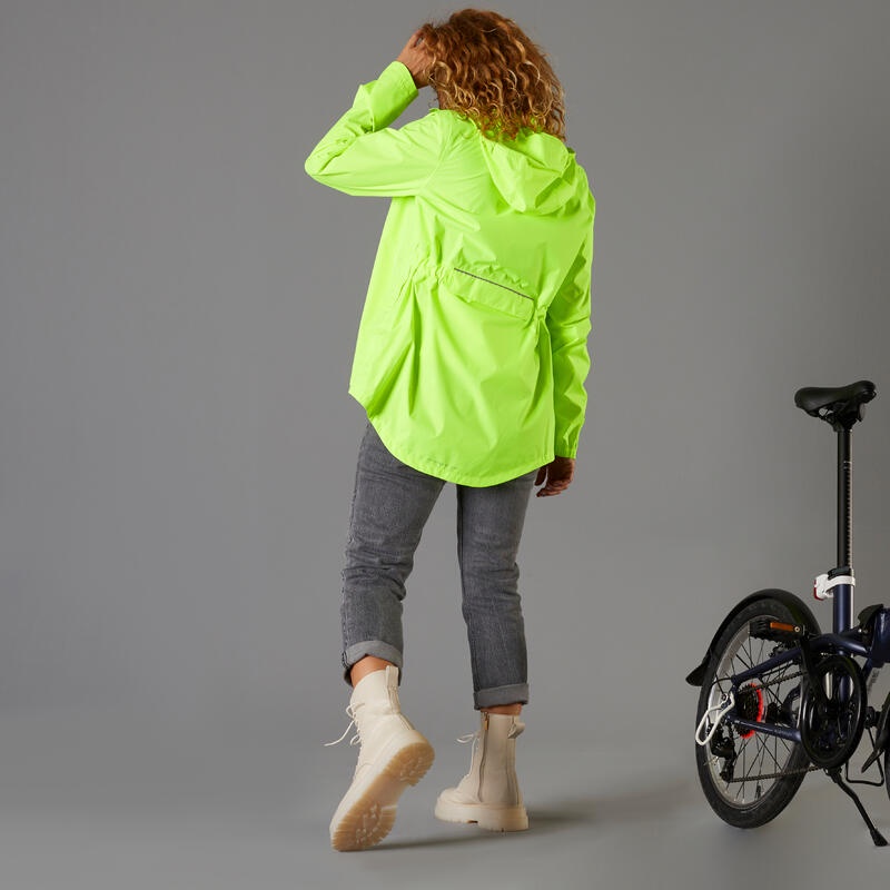 BTWIN 100 Jaket Sepeda Anti Air Waterproof Untuk Wanita