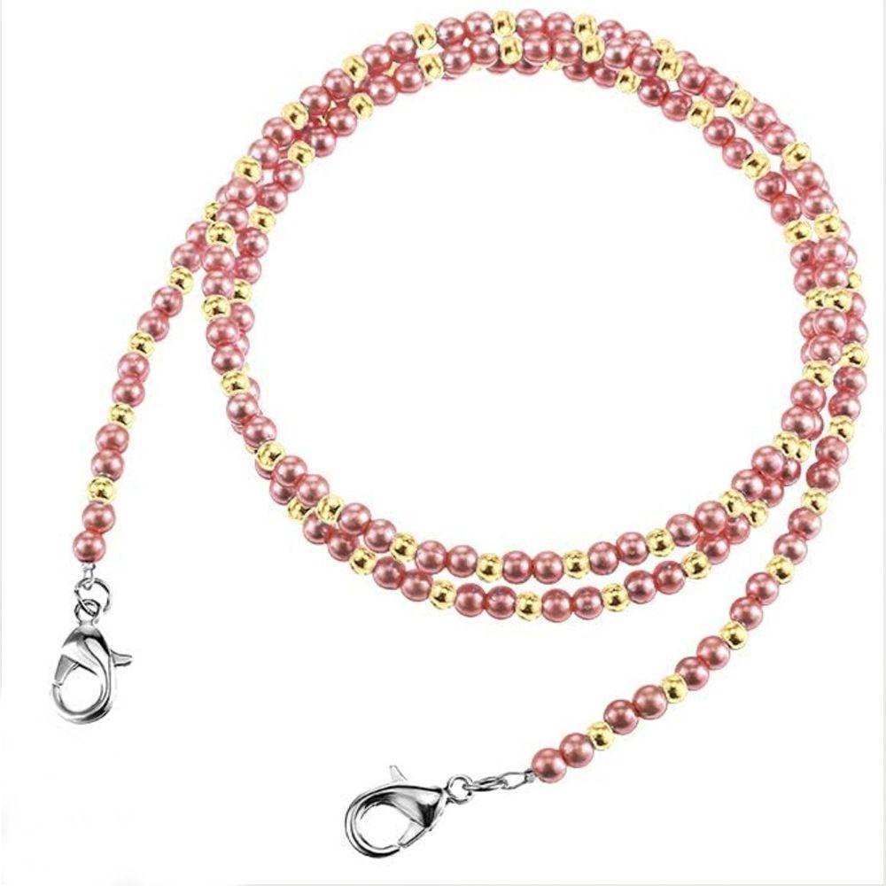 Lily Acrylic Beaded Chain Light Pemegang Kacamata Extender Anti Hilang