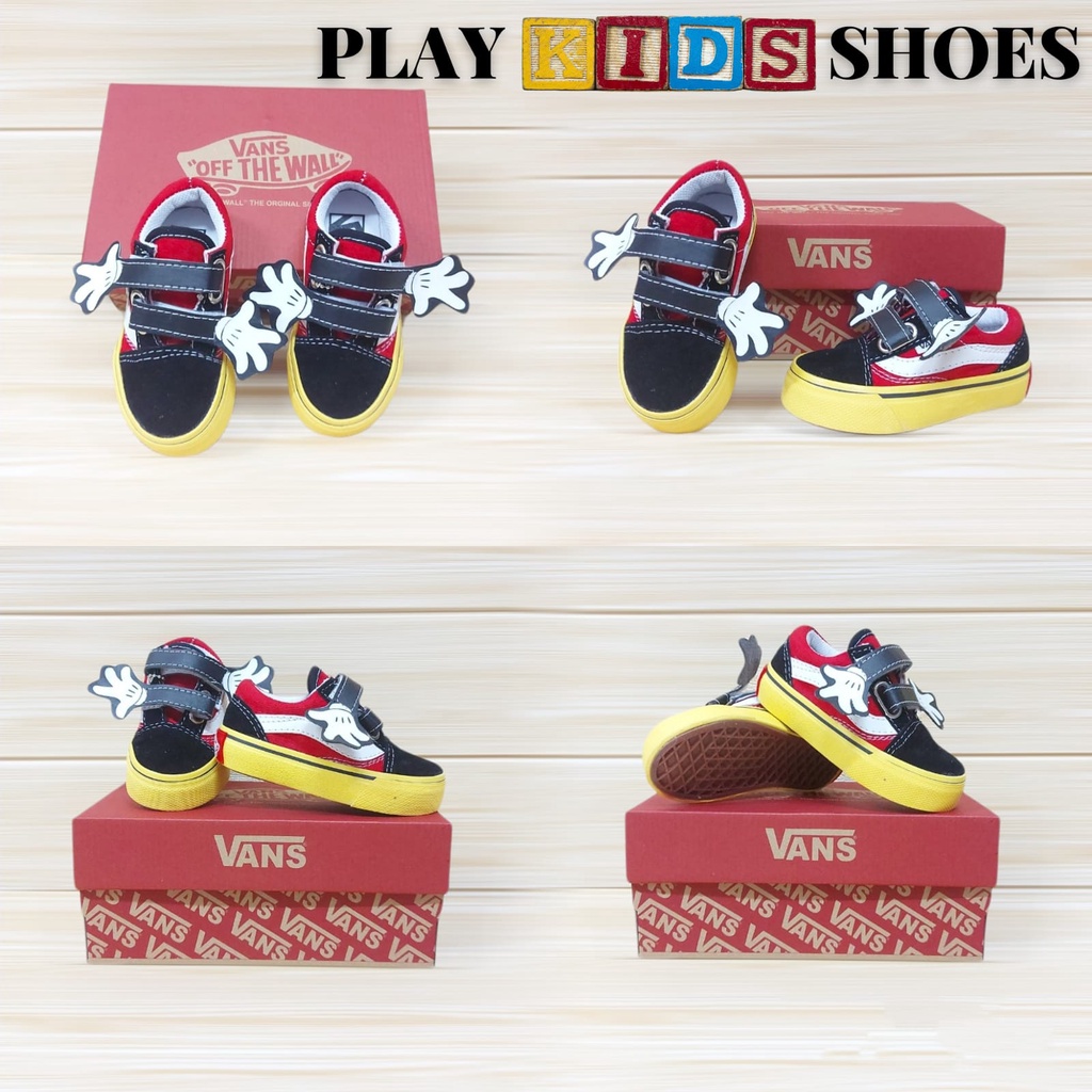 SEPATU SNEAKERS ANAK LAKI LAKI | SEPATU SNEAKERS ANAK PEREMPUAN | SEPATU ANAK LAKI | SEPATU ANAK PEREMPUAN | SEPATU V44NS OLD SKOOL MICKEY RAFATAR USIA 1 2 3 4 5 6 7 SIZE 21-35