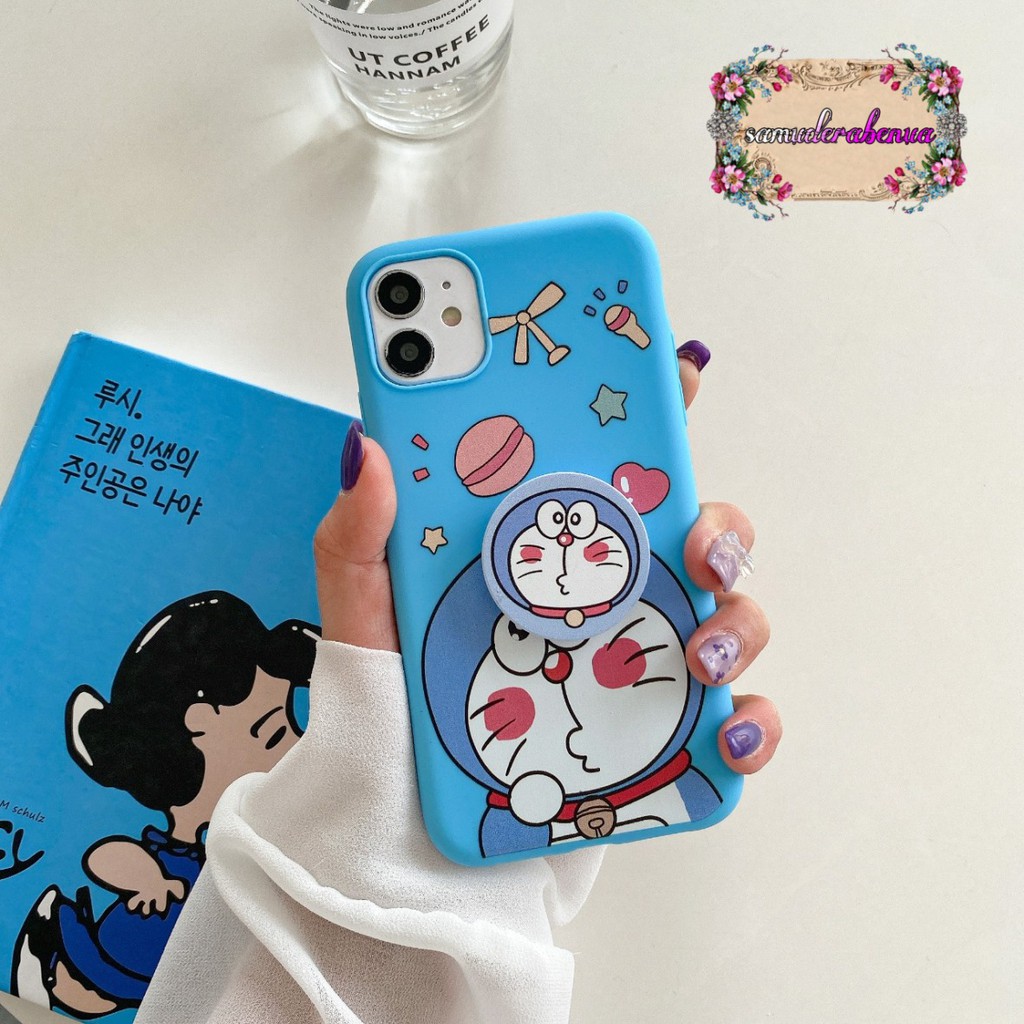 SS265 Softcase Popsocket DORAEMON Realme C2 5 5s 5i C3 C11 SB1578