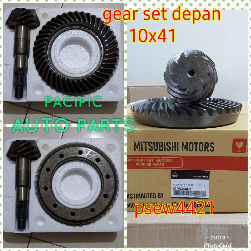 CROWN WHEEL GEAR SET DEPAN GIGI GARDAN DEPAN 10X41 MITSUBISHI TRITON 2500CC