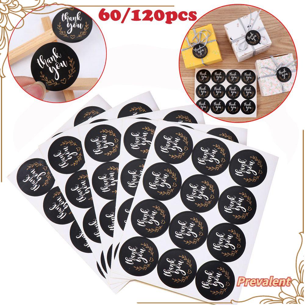 60 / 120pcs Stiker Segel Handmade Bentuk Bulat Untuk Perlengkapan Pesta