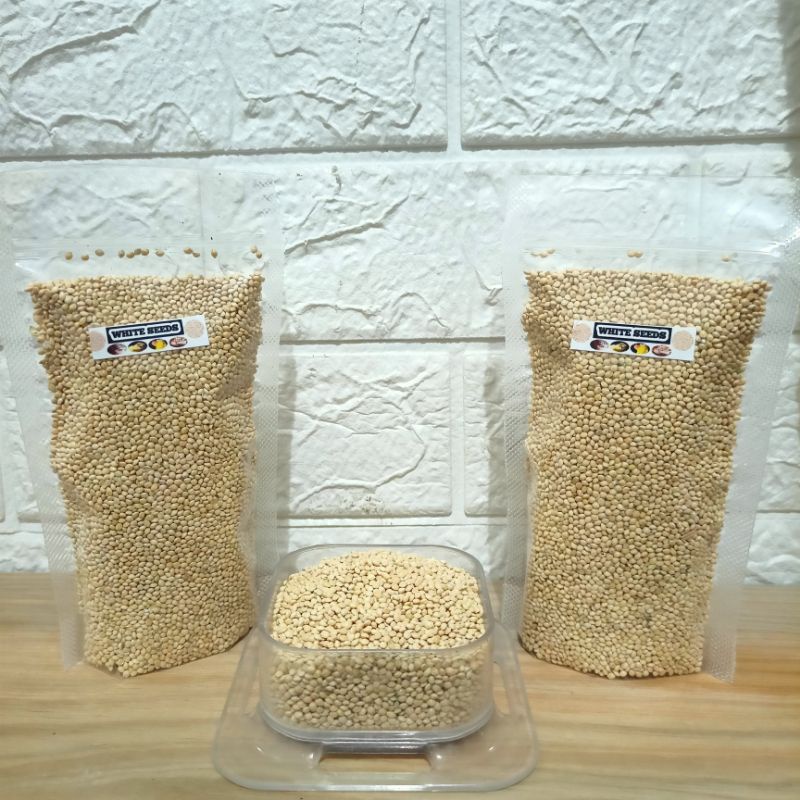 White Seed Milet Millet Pakan Biji Terbaik Untuk Hewan Penyuka Biji Bijian Pakan Whiteseed Hamster Burung Dll Putih PouchS