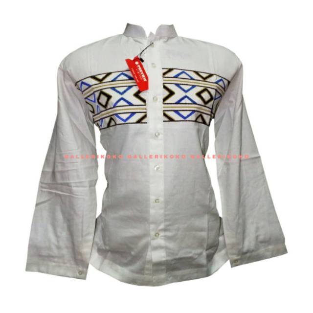 Baju koko preview limited itang yunasz putih lengan panjang