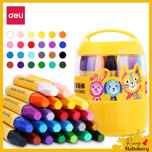 

DELI Oil Pastel 12 Warna Desain Barrel 72090 Crayon