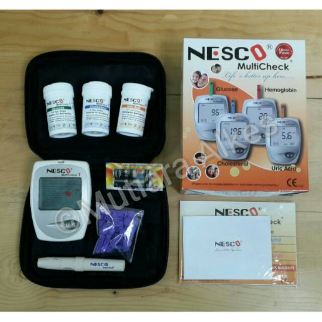 Alat Nesco 3in1 GCU ( Cek Gula Darah, Asam Urat dan Kolesterol)