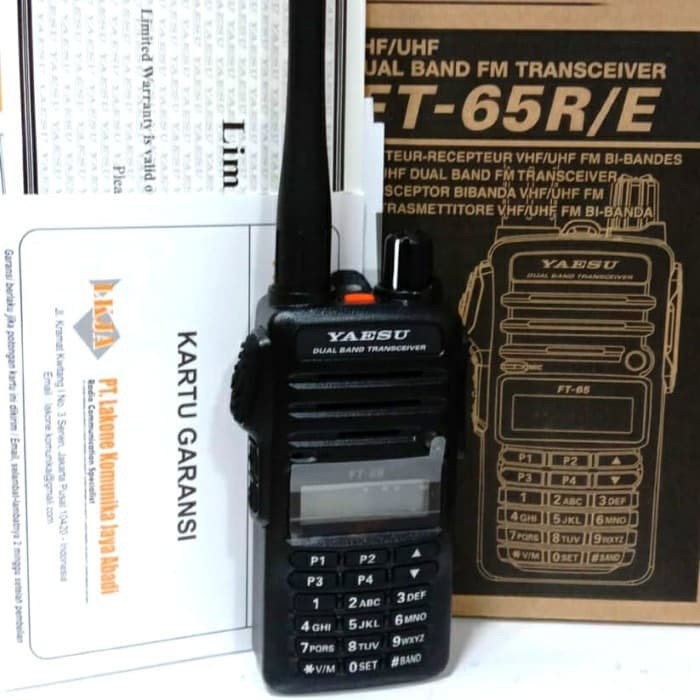 HT YAESU FT-65R/E DUALBAND ORIGINAL RESMI
