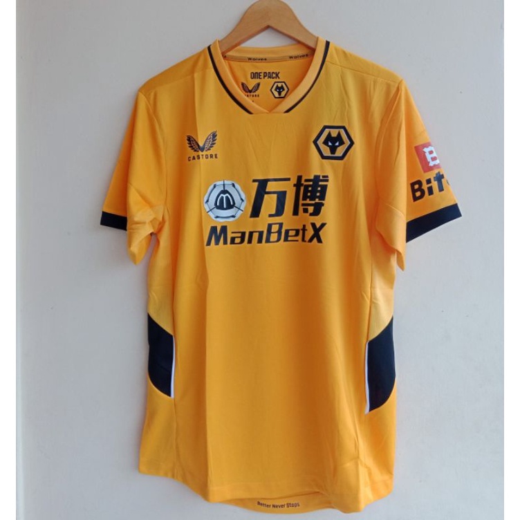 JERSEY BOLA WOLVES WOLVERHAMPTON HOME 2021/2022 GRADE ORI