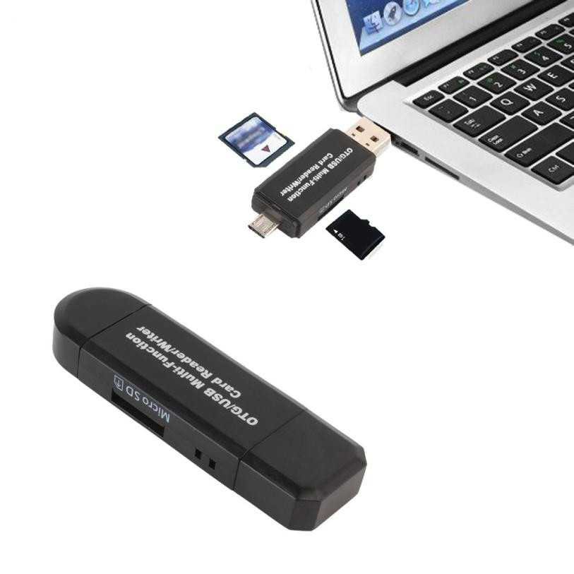 CARD READER - OTG 2 in 1 OTG Card Reader SD/TF Card Micro USB 2.0