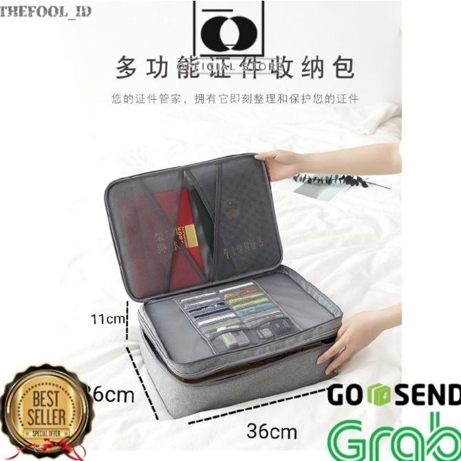 

Office & Stationery | Document Organizer | Tas Travel Organizer Storage Box Multifungsi Handbag Passport Doc Tf | Best Seller