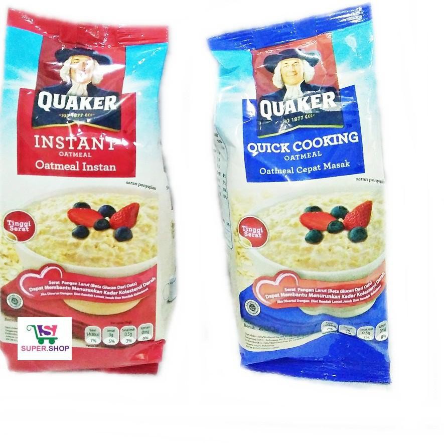 

Import Terbaik QUAKER Instant / Quick Cooking Oatmeal 200 Gram ⚡