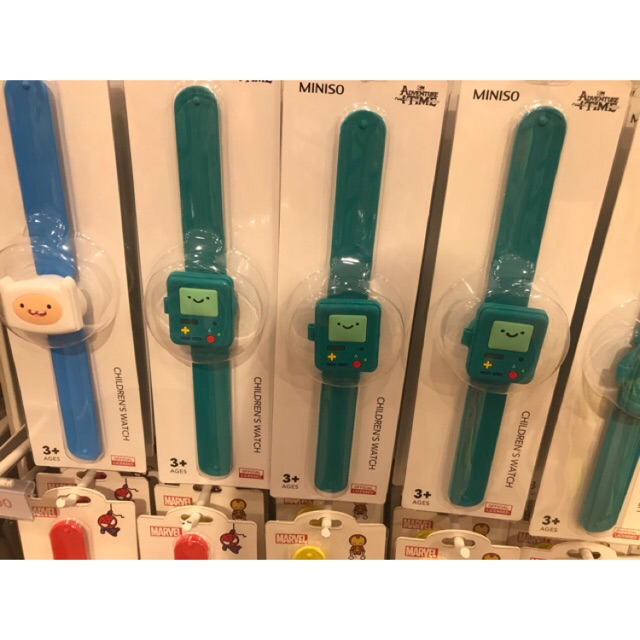 miniso jam anak adventure time we bare bears marvel