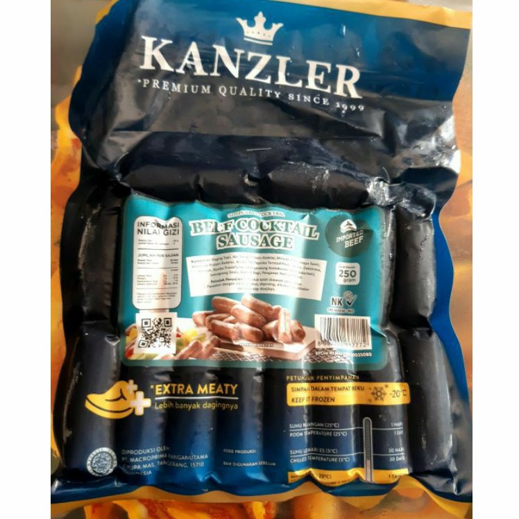 

Kanzler Sosis Beef Cocktail 250gr