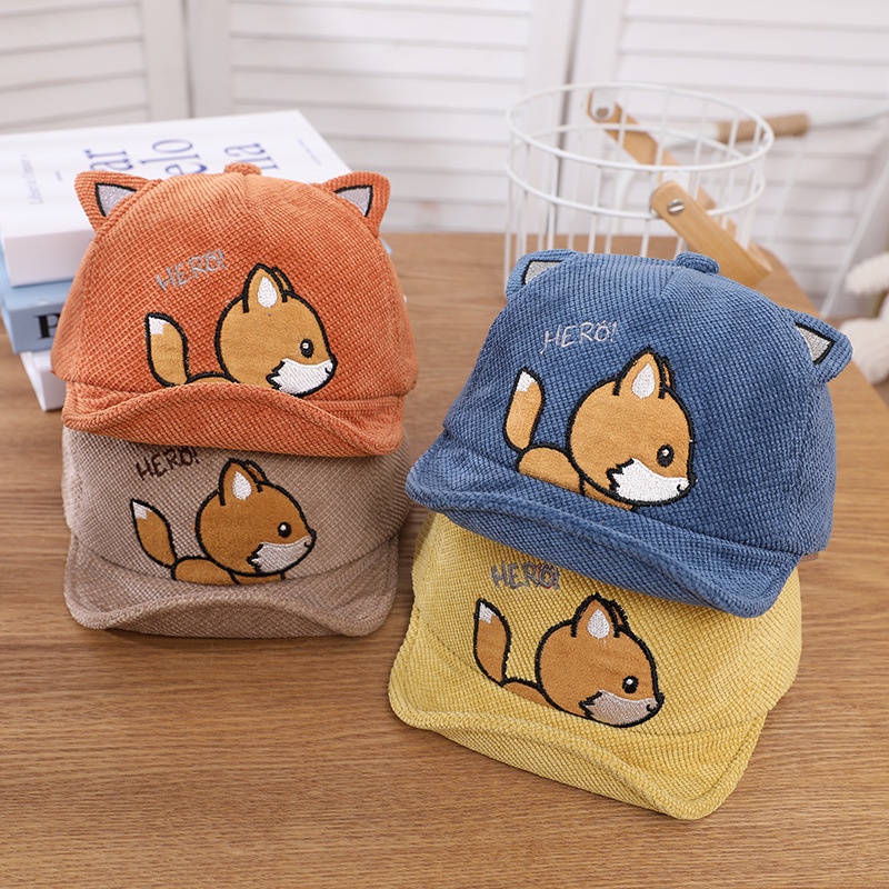 TOPI BASEBALL BABI FOX HERO PREMIUM BABY CAPS IMPORT TOPI ANAK UNISEX LUCU 6 BULAN - 2 TAHUN