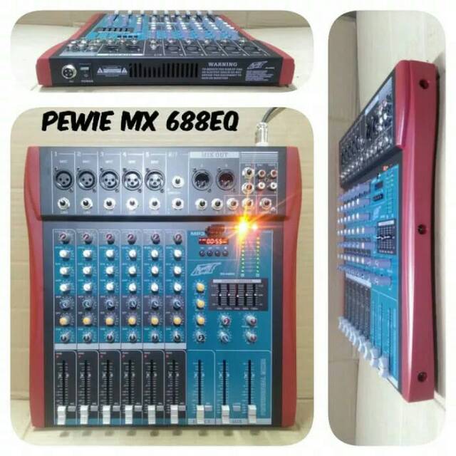 MIXER AUDIO 6 CHANNEL PEWIE MX 688 EQ