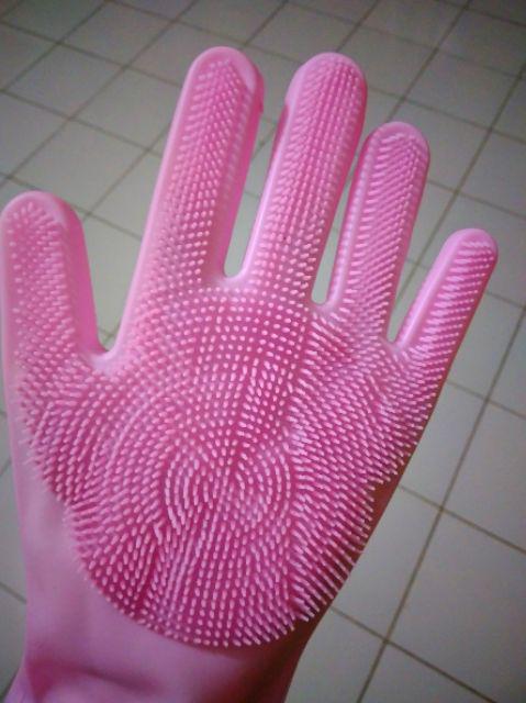 Silicone Dishwashing Gloves Magic Glove Sarung Tangan Cuci Piring