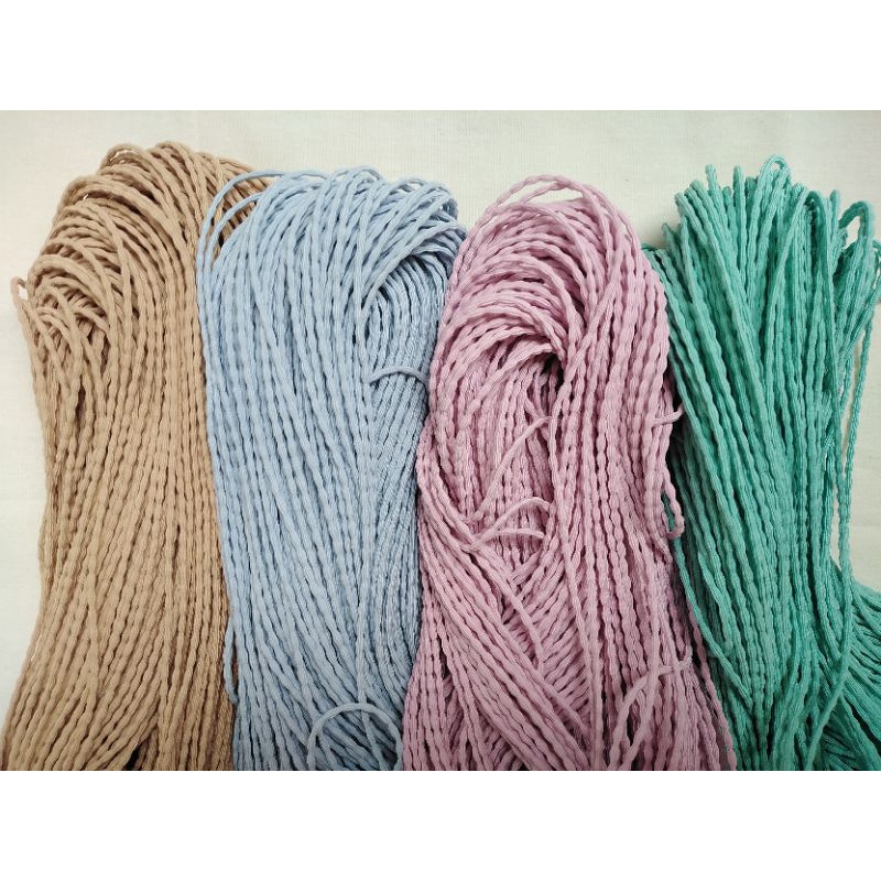 Tali elastis curly korea /karet gembul boba / tali masker 25 mm per 3 m / 10 m
