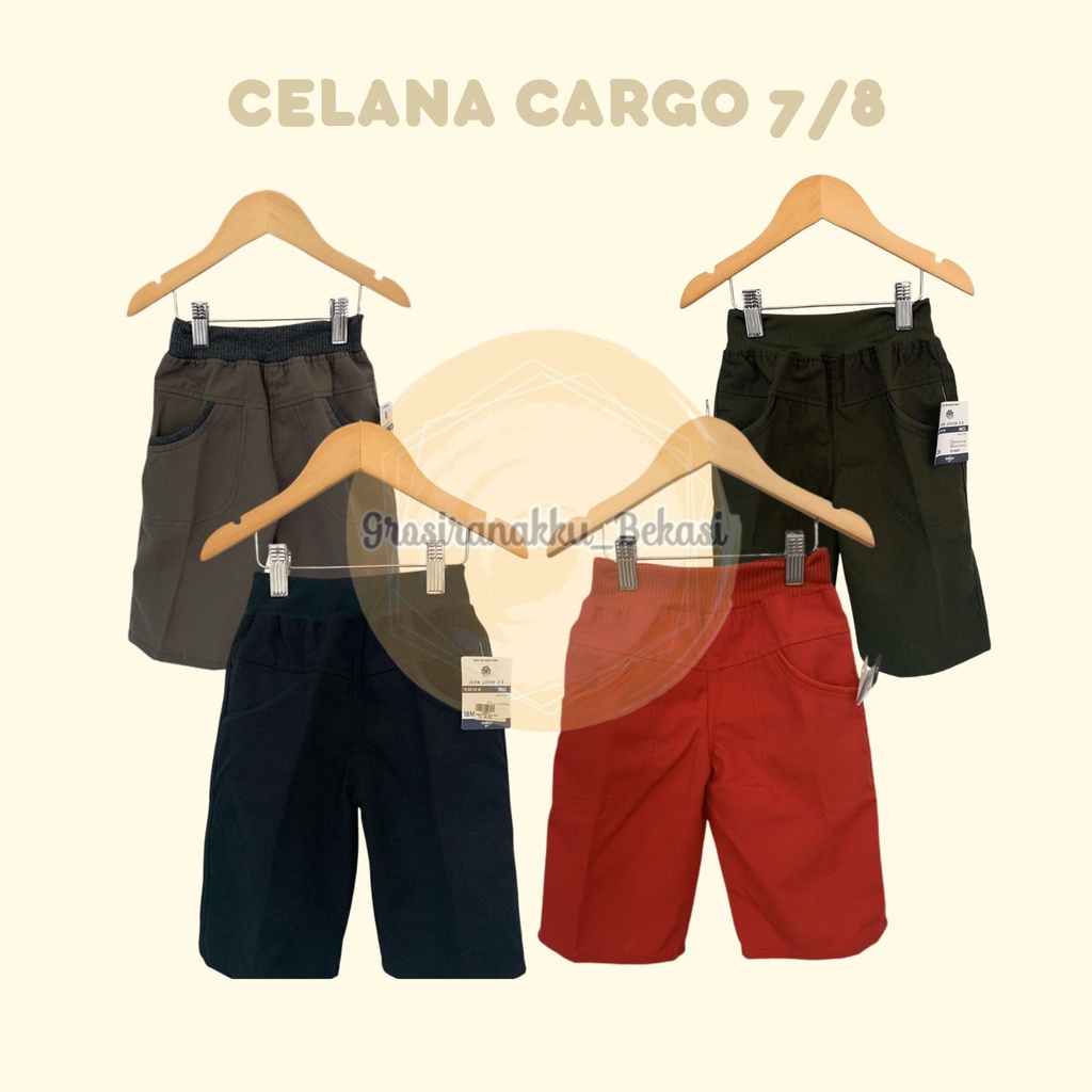 Celana cargo anak 7/8 Murmer Size 3-5Thn