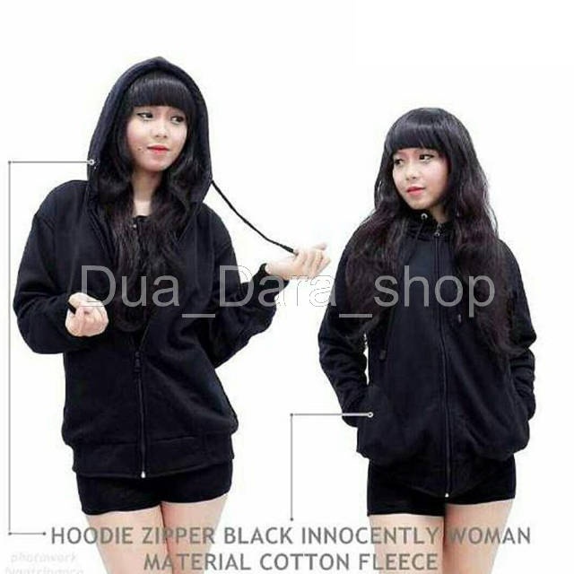 Jaket Hoodie Zipper Polos - Sonya Hoodie - Jaket Hoodie Pria dan Wanita