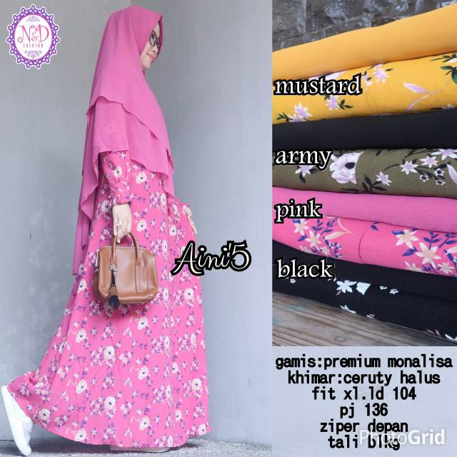 Aini syar'i + khimar cantik