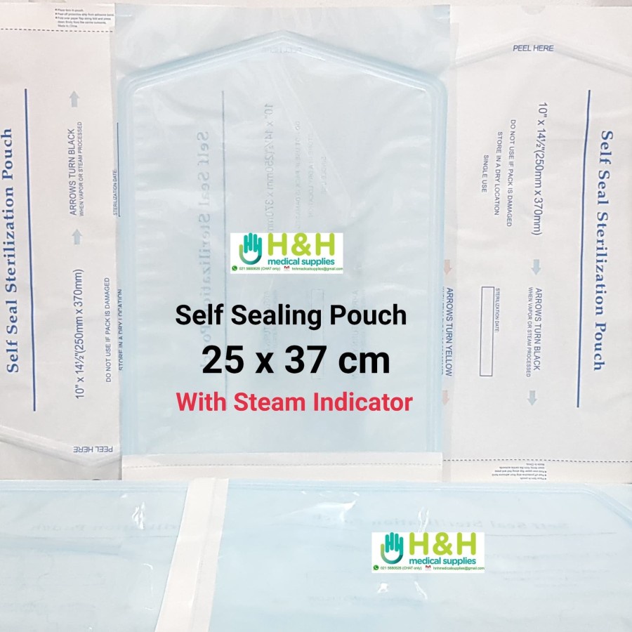 Self Sealing Pouch PER 10 PCS 25x37CM / Sterilization Pouch PER 10 PCS 25x37CM / Sterilization Pack