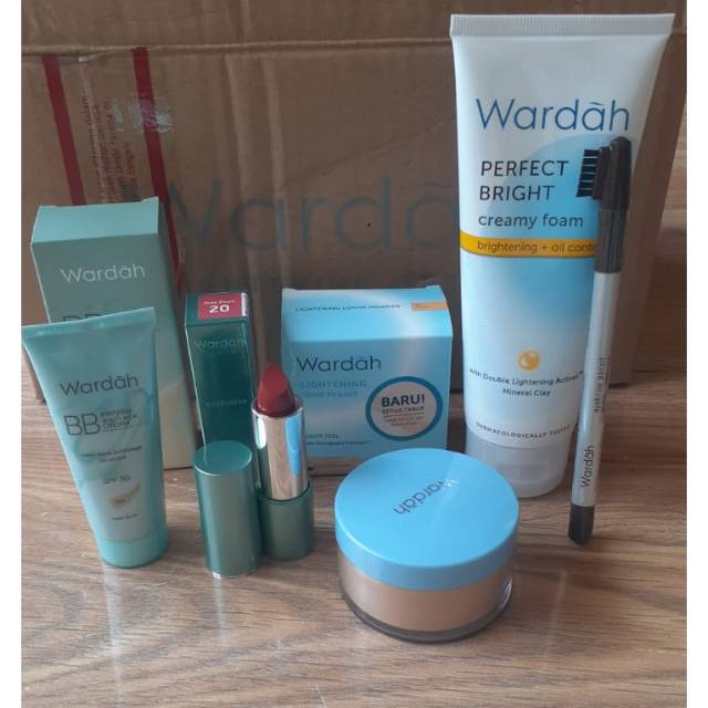 Kosmetik wardah set 5 produk original