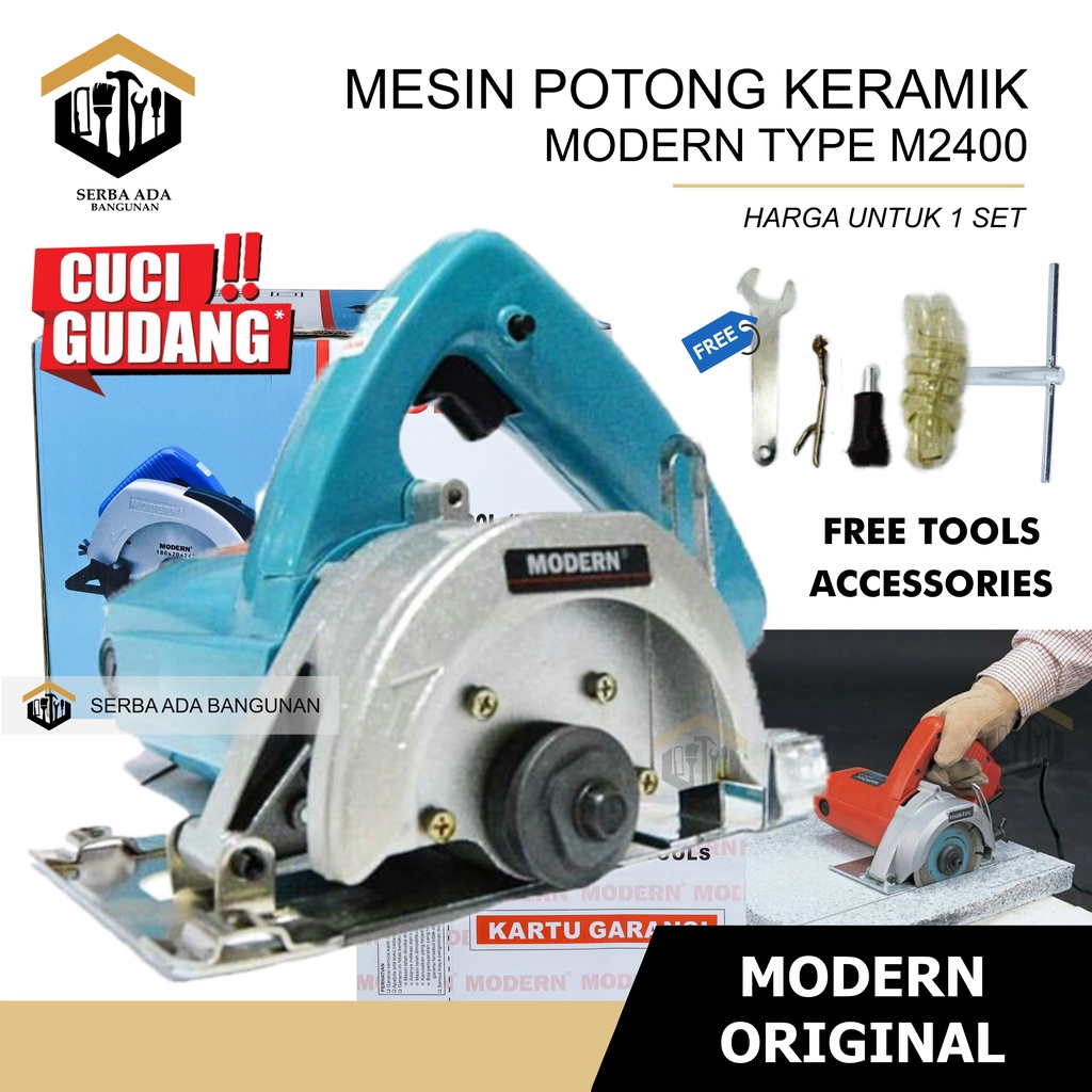 Mesin marble cutter Modern asli M2400/ potong keramik kualitas bagus