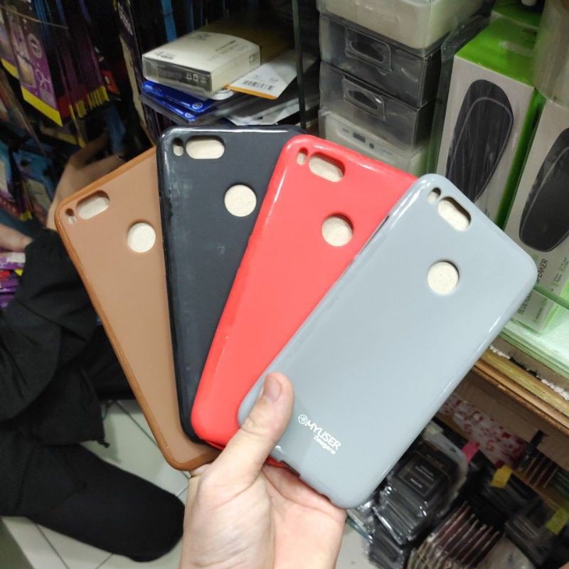 XIAOMI REDMI 5X / MI A1 motif gambar dan polos softcase bahan karet